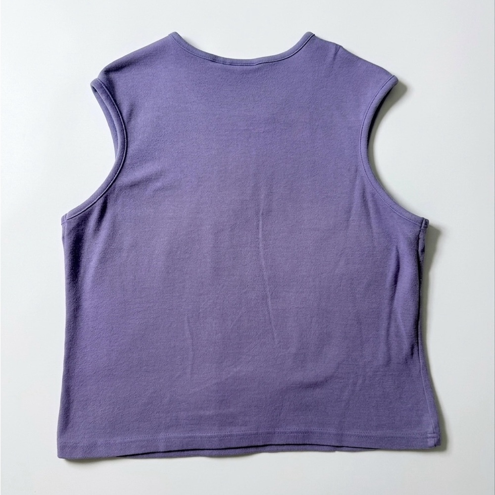 NWB Casuals Women’s Lavender Sleeveless Knit Tank Top - Picture 3 of 5